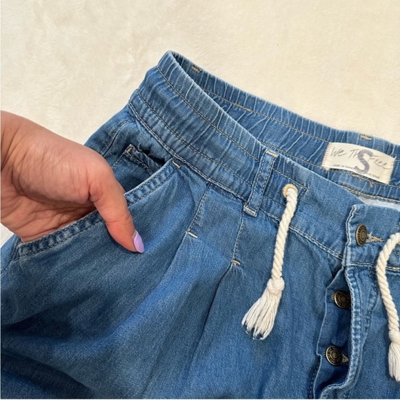 Free People We The Free Luna Denim Pull On Jean Size Small - Picture 4 of 10